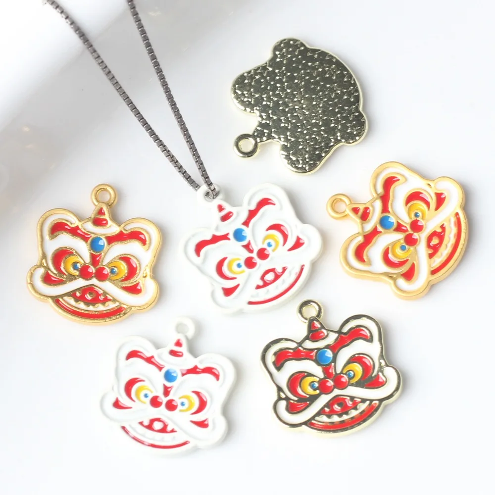 10Pcs/pack Simple Alloy Chinese Wind Drip Oil Zodiac Lion Pendant DIY Bracelets Necklaces Jewelry Accessories
10Pcs/pack Simple Alloy Chinese Wind Drip Oil Zodiac Lion Pendant DIY Bracelets Necklaces Jewelry Accessories