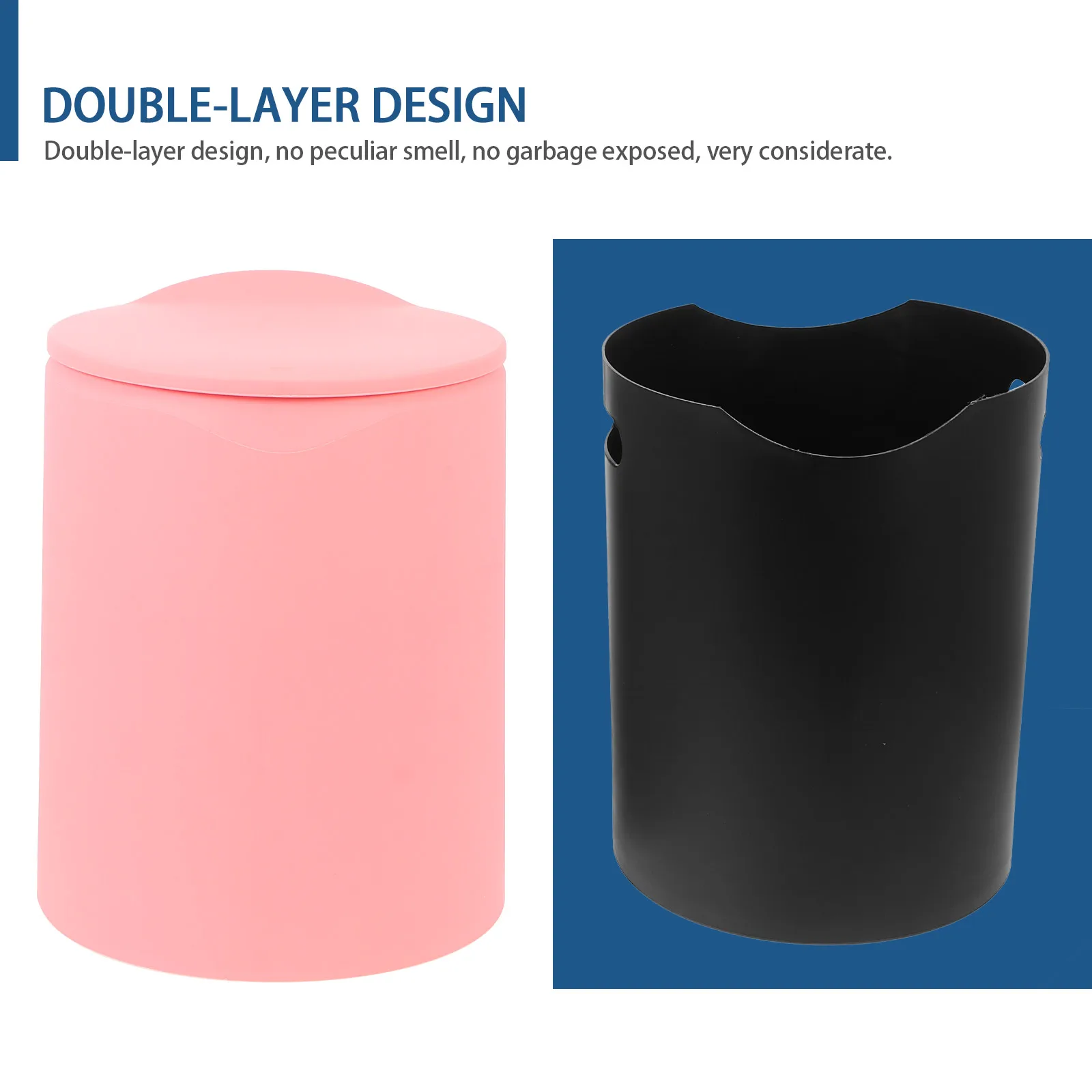 1 pc Nordic Style Push-Type Trash Can For Kitchen Bedroom Bathroom Large Opening Plastic Household Garbage Container
1 pc Nordic Style Push-Type Trash Can For Kitchen Bedroom Bathroom Large Opening Plastic Household Garbage Container