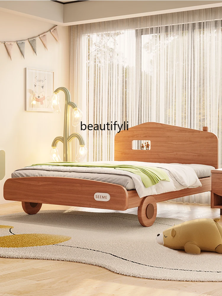 Bed for Car Wood Color Nordic Style Red Sandalwood Cartoon Bed Teenagers Boys Bedroom All Solid Wood Single Bed
Bed for Car Wood Color Nordic Style Red Sandalwood Cartoon Bed Teenagers Boys Bedroom All Solid Wood Single Bed
