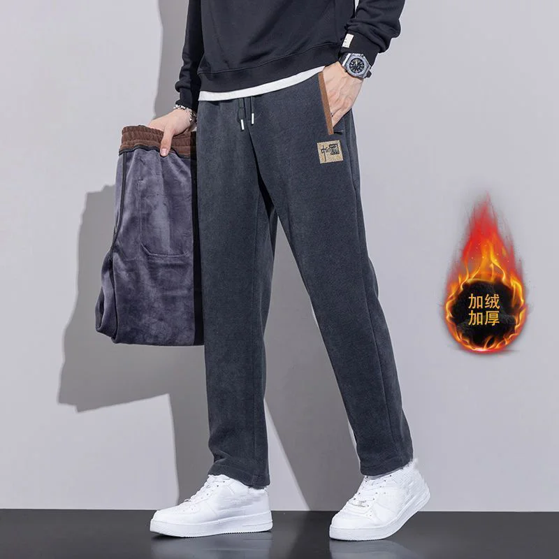 Мужские брюки, модная повседневная одежда, спортивные эластичные брюки, флисовая теплая зимняя осенняя одежда, мужские прямые брюки
Мужские брюки, модная повседневная одежда, спортивные эластичные брюки, флисовая теплая зимняя осенняя одежда, мужские прямые брюки