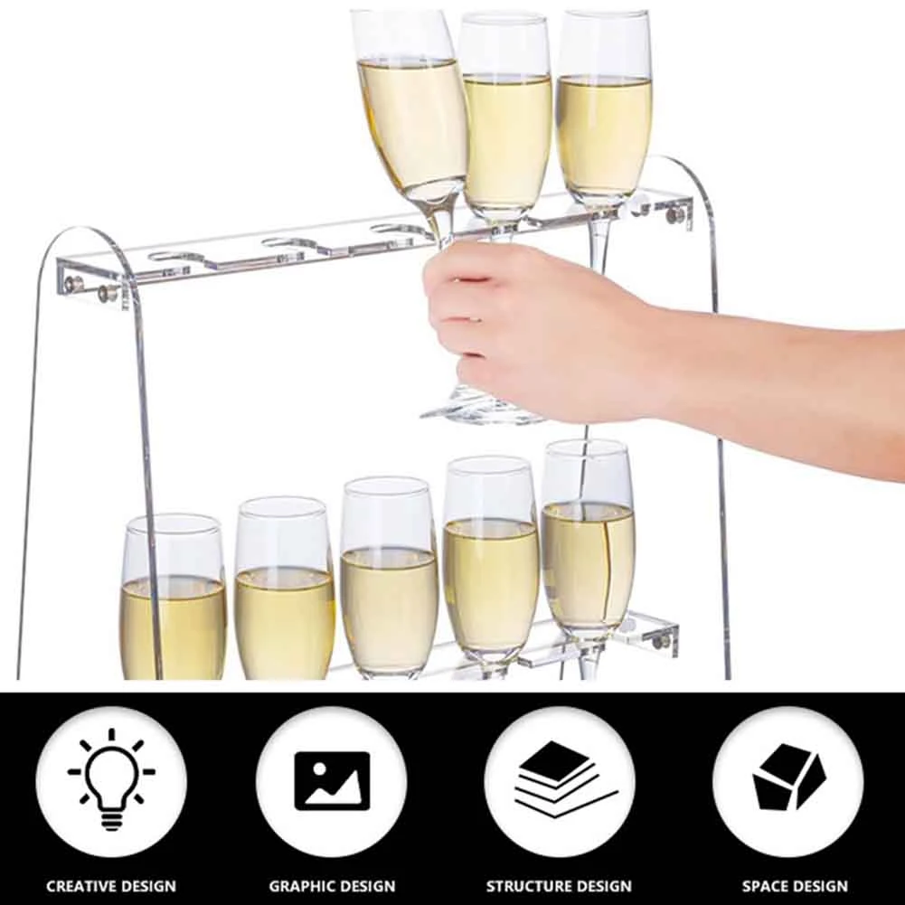 Versatile 2 Layer Wedding Celebration-Party Champagne Storage Shelf Wine Drinks Stand Holder Drinking Cup Sparkling Wine Rack
Versatile 2 Layer Wedding Celebration-Party Champagne Storage Shelf Wine Drinks Stand Holder Drinking Cup Sparkling Wine Rack