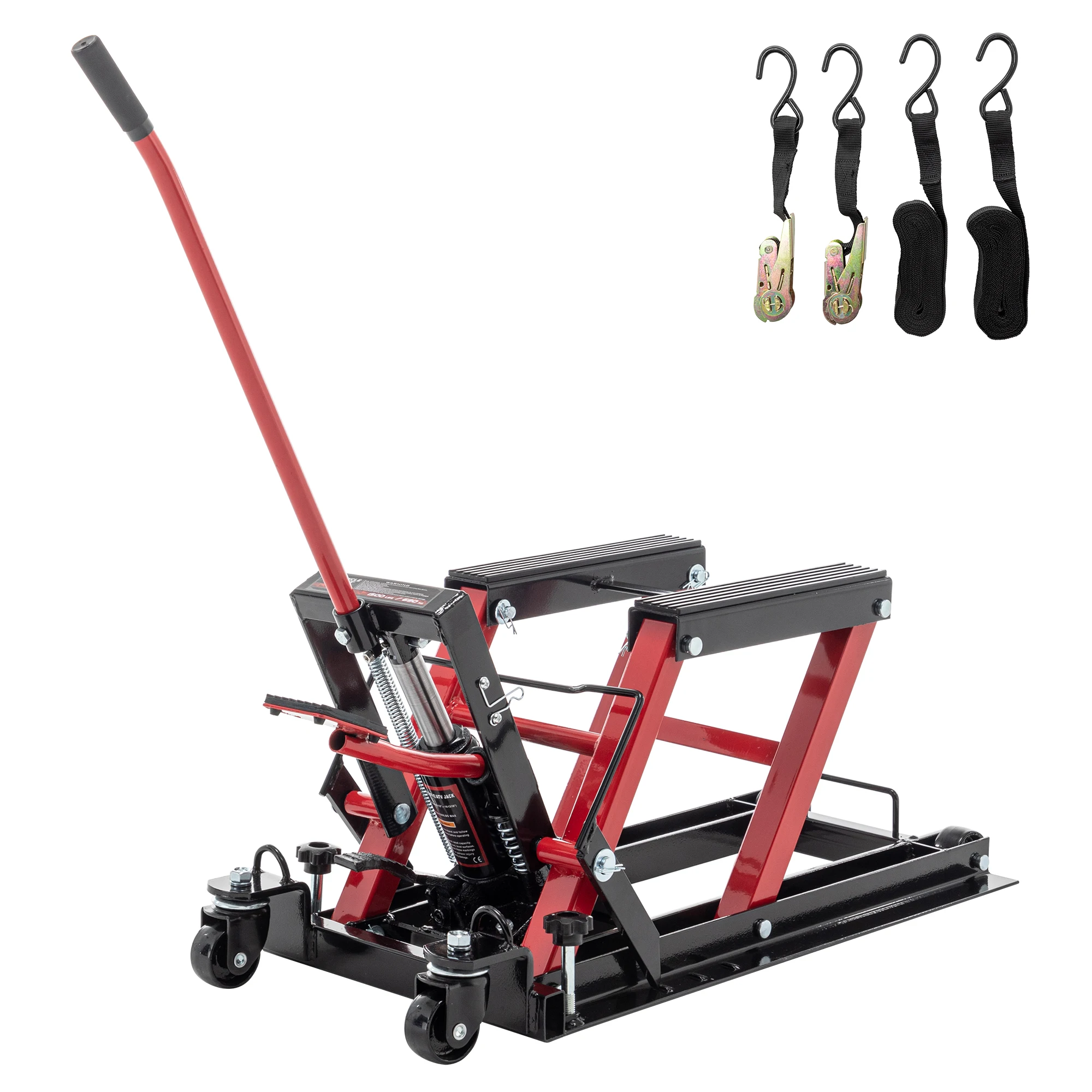 Hydraulic Motorcycle Lift Jack, 1500 LBS Capacity Foot-Operated Motorcycle Lift Table, ATV Scissor Lift Jack with 4.5" - 15" Lif
Hydraulic Motorcycle Lift Jack, 1500 LBS Capacity Foot-Operated Motorcycle Lift Table, ATV Scissor Lift Jack with 4.5" - 15" Lif