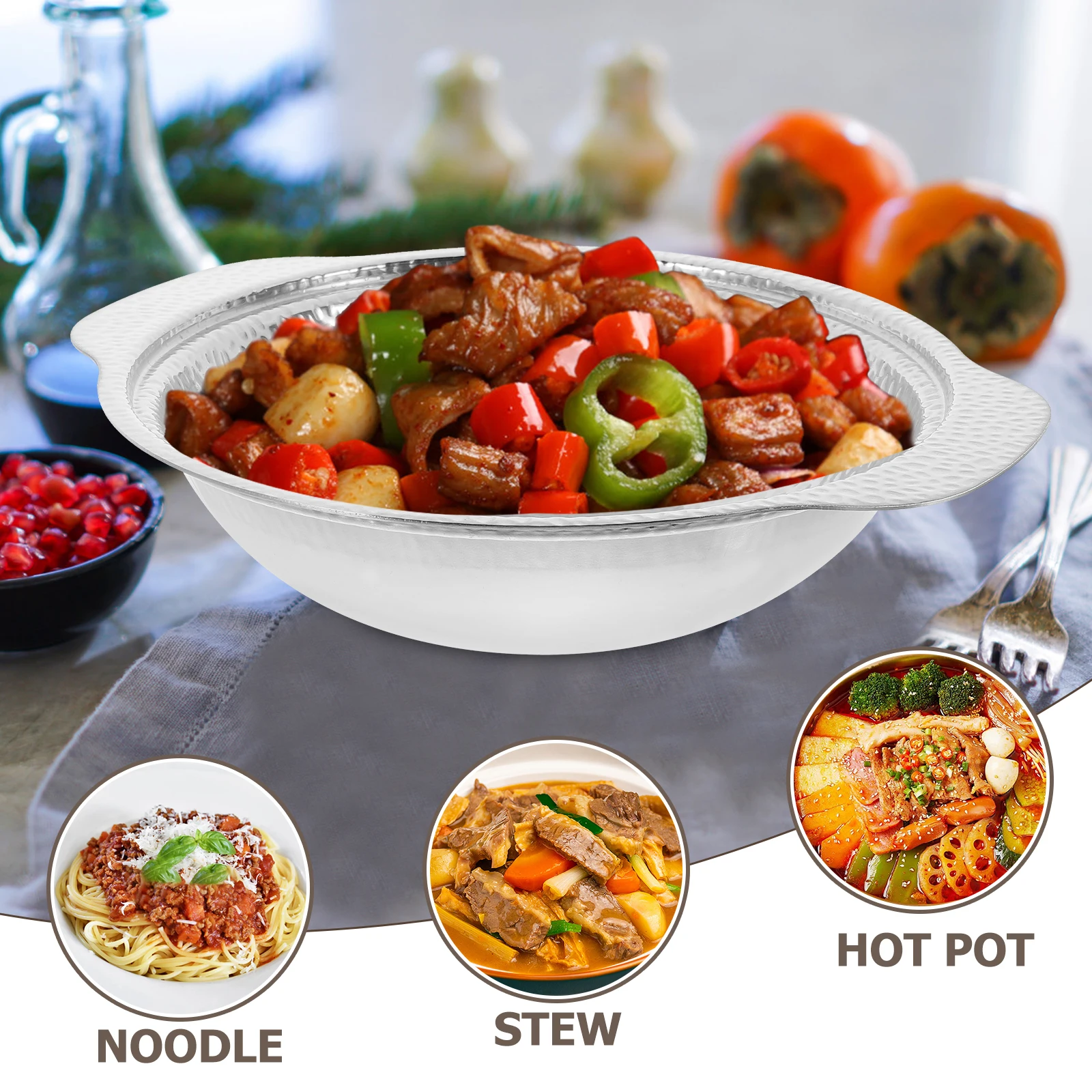 Double Ears Sukiyaki Pot 20CM Stainless Steel Fast Heating Ramen Noodle Cookware Seafood Pan Kitchen Utensil Gift Idea
Double Ears Sukiyaki Pot 20CM Stainless Steel Fast Heating Ramen Noodle Cookware Seafood Pan Kitchen Utensil Gift Idea