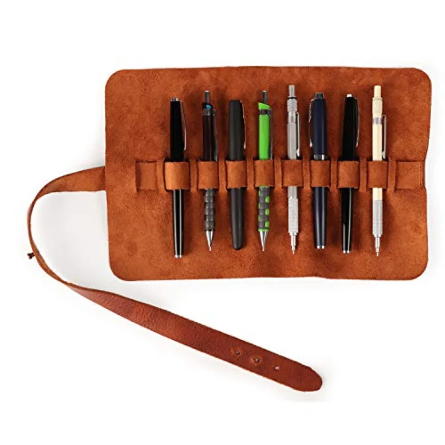 Genuine Leather Retro Pen and Pencil Case - Metal Snap Fastener, Pencil Pouch Stationery Bag
Genuine Leather Retro Pen and Pencil Case - Metal Snap Fastener, Pencil Pouch Stationery Bag