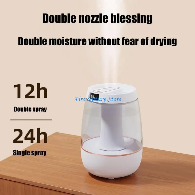 Air Humidifier 1300ml Large Capacity Aroma Humidifier Double Nozzle Essential Oil Humidifier for Home Bedroom with Night Light
Air Humidifier 1300ml Large Capacity Aroma Humidifier Double Nozzle Essential Oil Humidifier for Home Bedroom with Night Light