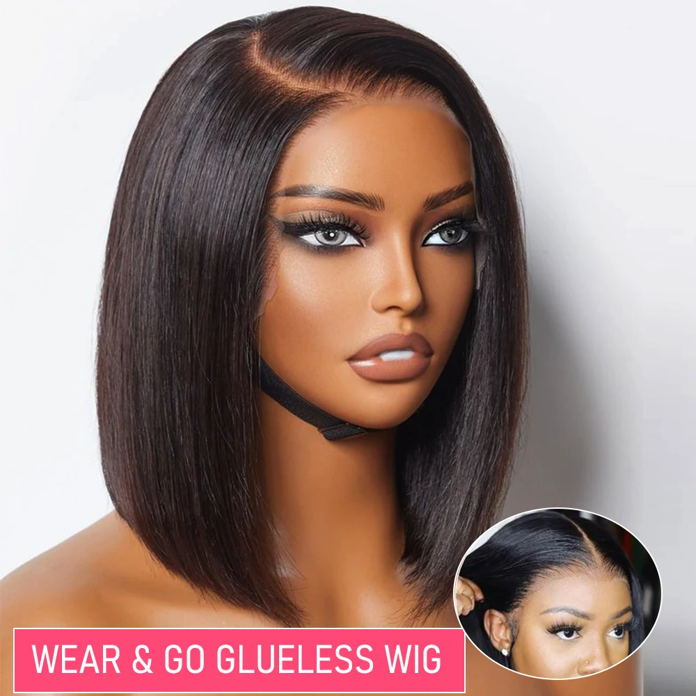Bone Straight Human Hair Bob Wigs Wear And Go Glueless Wigs 4x4 Closure Human Hair Black 13x4 Lace Frontal Wig Ready To Wear
Bone Straight Human Hair Bob Wigs Wear And Go Glueless Wigs 4x4 Closure Human Hair Black 13x4 Lace Frontal Wig Ready To Wear