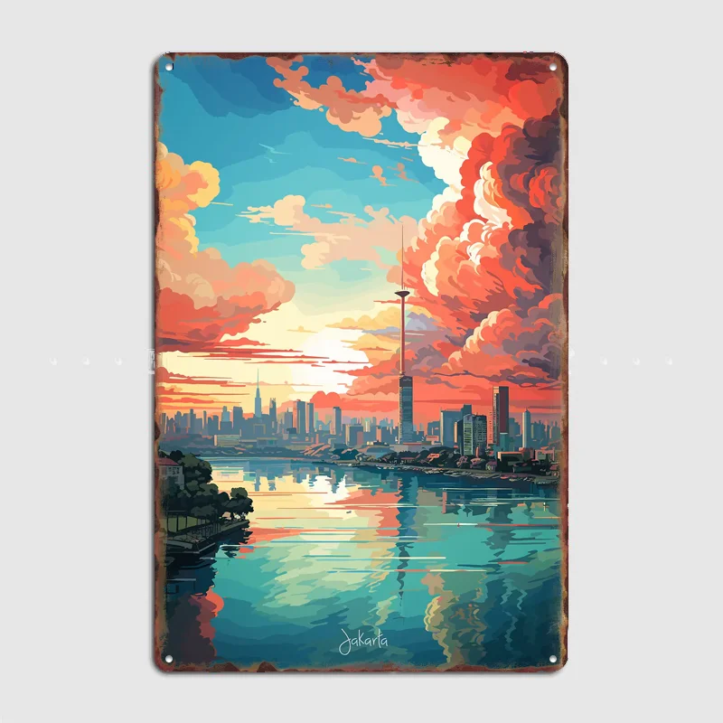 JAKARTA Oil Painting Travel Scenic Spot Retro Poster Metal Sign Club Indoor Room Wall Decor Custom Posters Home Decor
JAKARTA Oil Painting Travel Scenic Spot Retro Poster Metal Sign Club Indoor Room Wall Decor Custom Posters Home Decor