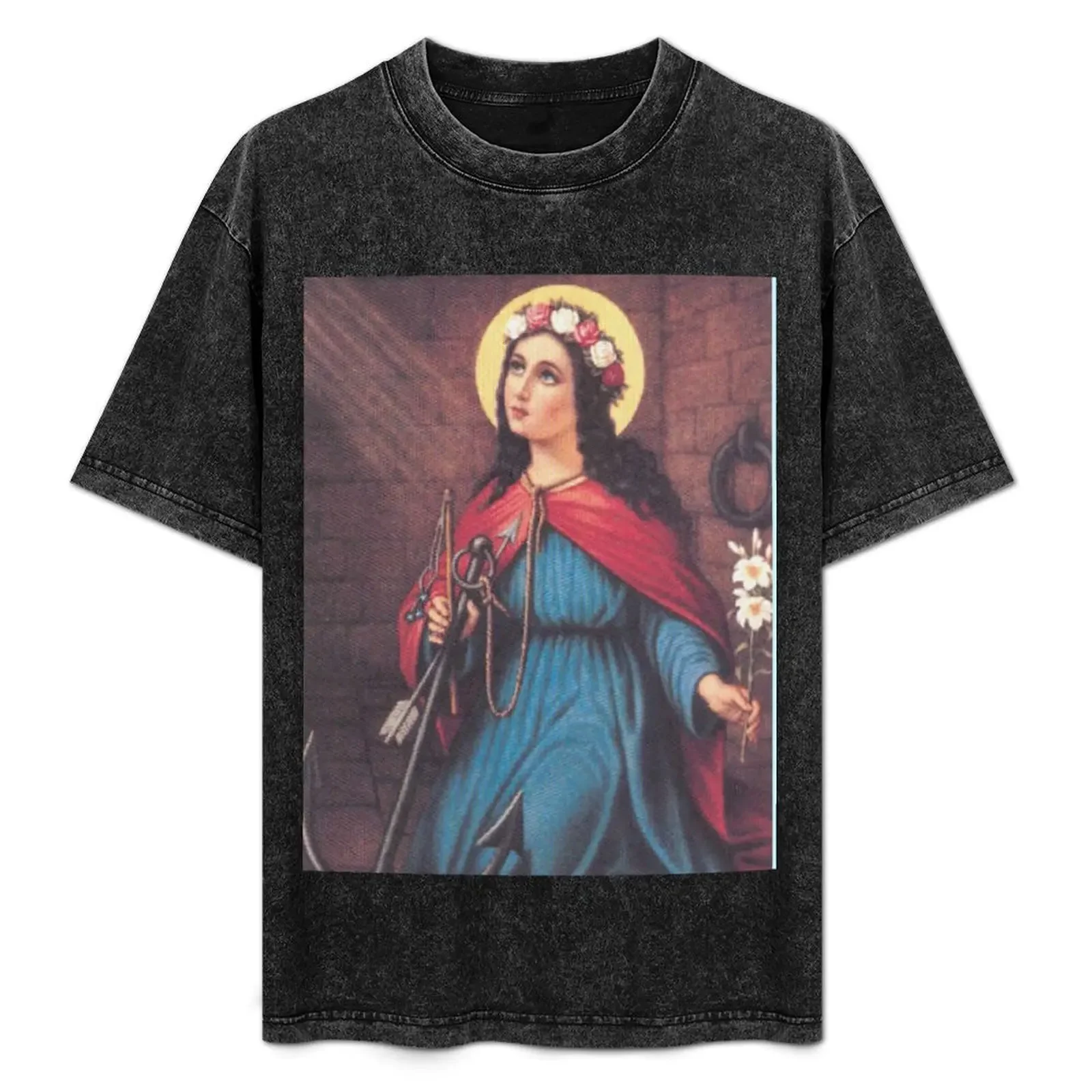 Saint Philomena T-Shirt vintage blacks anime tshirt oversized t shirt men
Saint Philomena T-Shirt vintage blacks anime tshirt oversized t shirt men