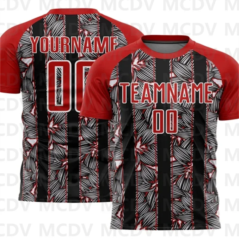 Custom Red Black-White Flowers Sublimation Soccer Uniform Jersey Personlized Team name and you name number Football T-Shirts
Custom Red Black-White Flowers Sublimation Soccer Uniform Jersey Personlized Team name and you name number Football T-Shirts