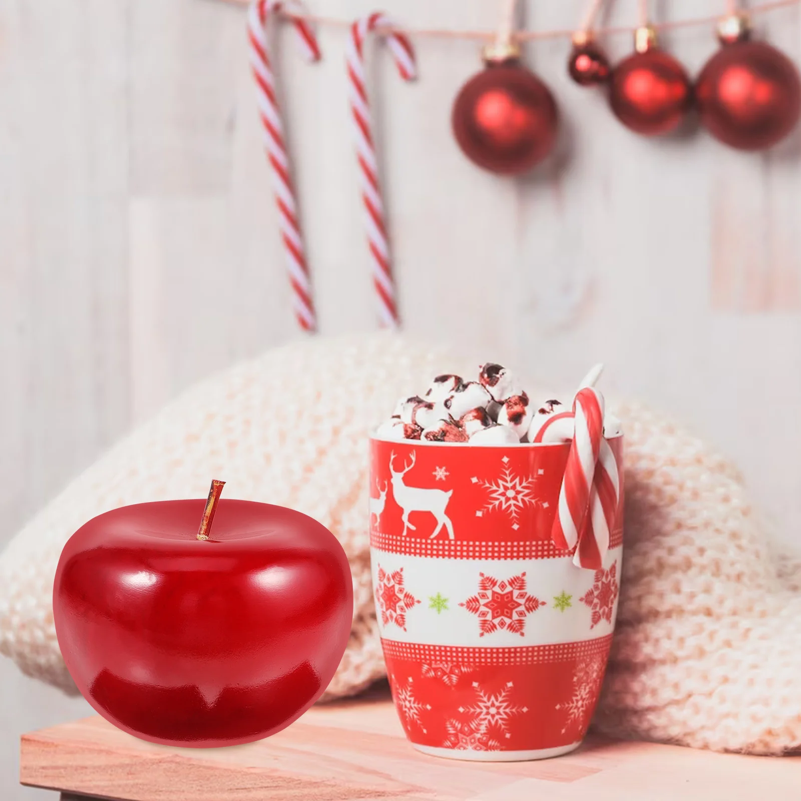 Simple Style Simulation Apple Ornament Desktop Wooden Apple Adornment Decorative Home Decor Christmas Ornament
Simple Style Simulation Apple Ornament Desktop Wooden Apple Adornment Decorative Home Decor Christmas Ornament