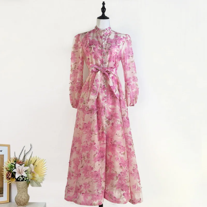 Real Shot 11 Colors Heavy Industry Beads French High-Grade Elegant Printed Long Sleeve Dress Dress Women's Beautiful Dress
Real Shot 11 Colors Heavy Industry Beads French High-Grade Elegant Printed Long Sleeve Dress Dress Women's Beautiful Dress