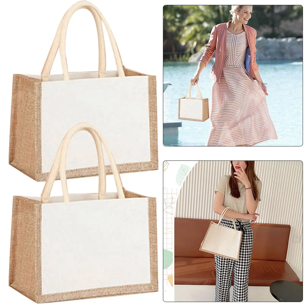 2 шт. многоразовые сумки-шопперы из мешковины для продуктов и хранения (L)
2 шт. многоразовые сумки-шопперы из мешковины для продуктов и хранения (L)