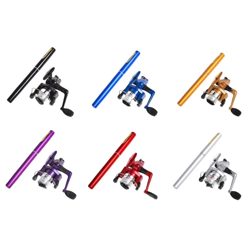 1pc Aluminum Pen Style Fishing Rod with Fishing Reel Accessories Set Mini Telescopic Pocket Pen Shape Fishing Rod Reel Set
1pc Aluminum Pen Style Fishing Rod with Fishing Reel Accessories Set Mini Telescopic Pocket Pen Shape Fishing Rod Reel Set