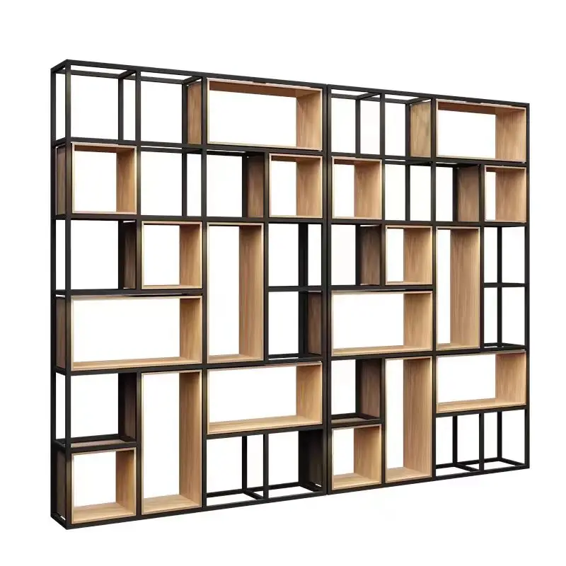 Industrial Style Solid Wood Lattice Partition Shelf Bookcases For Living Room Or Office Decorative Bookshelf
Industrial Style Solid Wood Lattice Partition Shelf Bookcases For Living Room Or Office Decorative Bookshelf