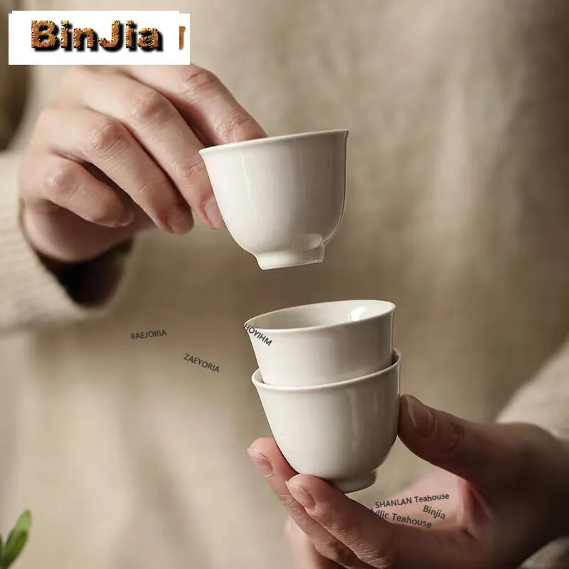 2pc/set Plant Ash Handmade Master Cup Vintage Kungfu Tea Cup Zen Sample Tea Bowl Meditation Cup Creative Mug Teaset Collection
2pc/set Plant Ash Handmade Master Cup Vintage Kungfu Tea Cup Zen Sample Tea Bowl Meditation Cup Creative Mug Teaset Collection