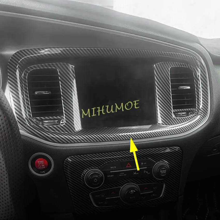 Carbon Fiber Dashboard Screen Stylish Center Console Air Vent Cover For Dodge Charger 2015-2023 Accessories
Carbon Fiber Dashboard Screen Stylish Center Console Air Vent Cover For Dodge Charger 2015-2023 Accessories