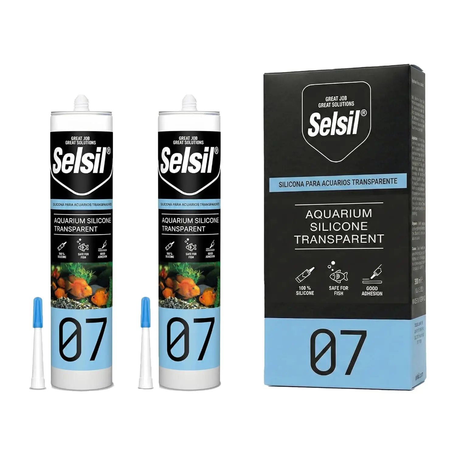 Aquarium Silicone Sealant Clear, High Elasticity, Safe for Fish, Non-Toxic, 10.14 Fl Oz (300ml) 2-Pack
Aquarium Silicone Sealant Clear, High Elasticity, Safe for Fish, Non-Toxic, 10.14 Fl Oz (300ml) 2-Pack