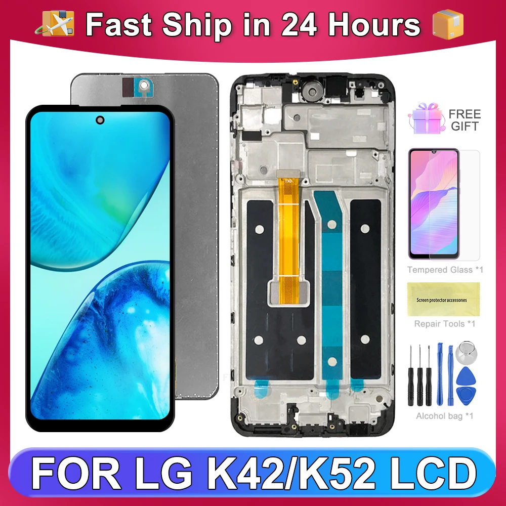 OEM For LG K52 6.6''For LG K42 LMK420 LM-K420 LMK420H LMK520 LM-K520 LMK520E Display Touch Screen Digitizer Assembly Replacement
OEM For LG K52 6.6''For LG K42 LMK420 LM-K420 LMK420H LMK520 LM-K520 LMK520E Display Touch Screen Digitizer Assembly Replacement