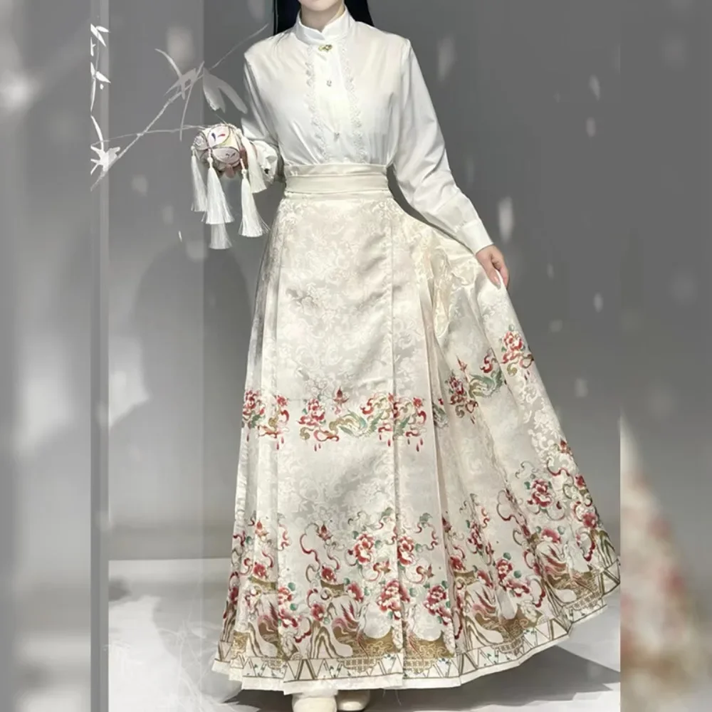 Ming Hanfu Jingyun, окрашенная юбка с конским лицом, женский комплект ранней весны 2025, новый стиль, горячая распродажа, Shui Mu Qinhuai, жаккардовая парча
Ming Hanfu Jingyun, окрашенная юбка с конским лицом, женский комплект ранней весны 2025, новый стиль, горячая распродажа, Shui Mu Qinhuai, жаккардовая парча