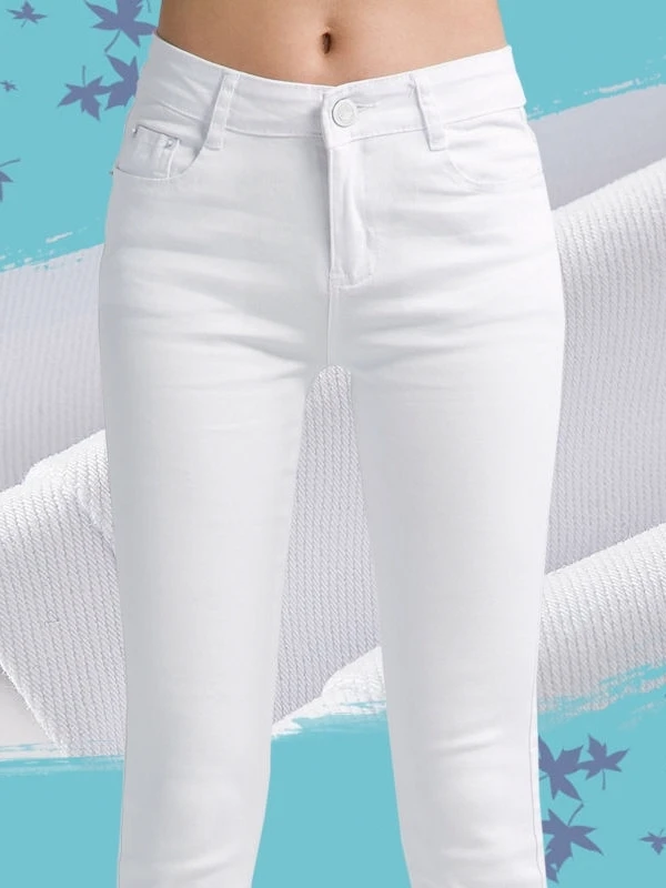 White Slim Fit Casual Jeans Women's Spring Summer Autumn Fashion Korean Style plus Size Long Pants Tapered Leggings
White Slim Fit Casual Jeans Women's Spring Summer Autumn Fashion Korean Style plus Size Long Pants Tapered Leggings