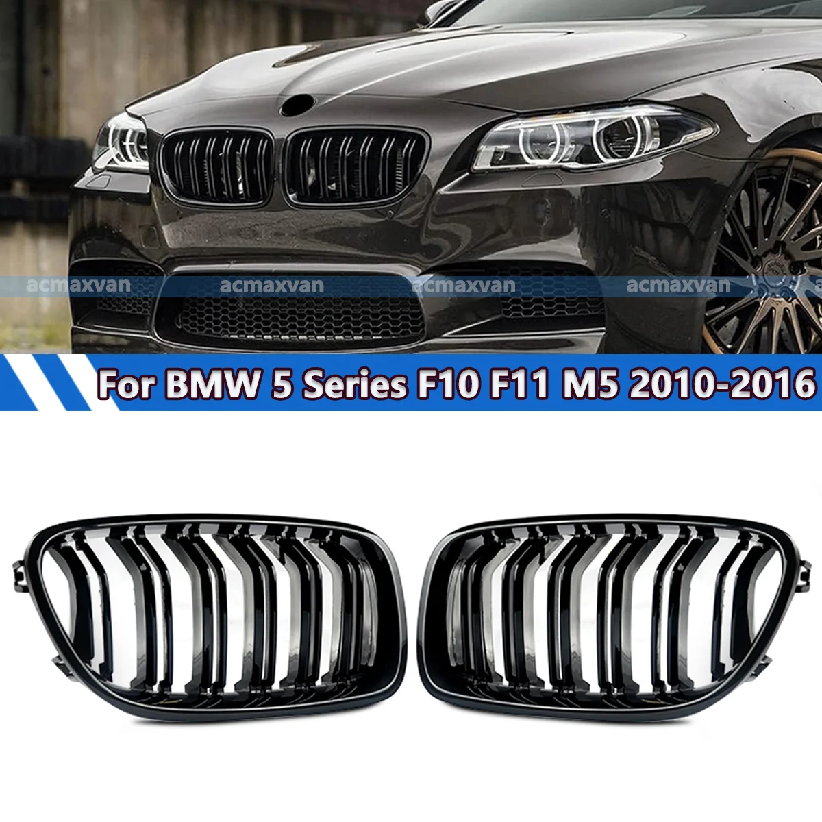 Magickit Double Line Racing Grille For BMW 5 Series F10 F11 F18 M5 520d 530d 540i 528i 535i 2010 2011 2012 2013 2014 2015 2016
Magickit Double Line Racing Grille For BMW 5 Series F10 F11 F18 M5 520d 530d 540i 528i 535i 2010 2011 2012 2013 2014 2015 2016