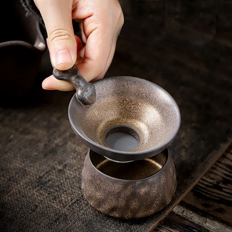 Tea Strainer Infuser Infusor Do To Funnel-shaped Distributor Maker Ceramic Hourglass Japanese Gilded Creative Filter Residue
Tea Strainer Infuser Infusor Do To Funnel-shaped Distributor Maker Ceramic Hourglass Japanese Gilded Creative Filter Residue