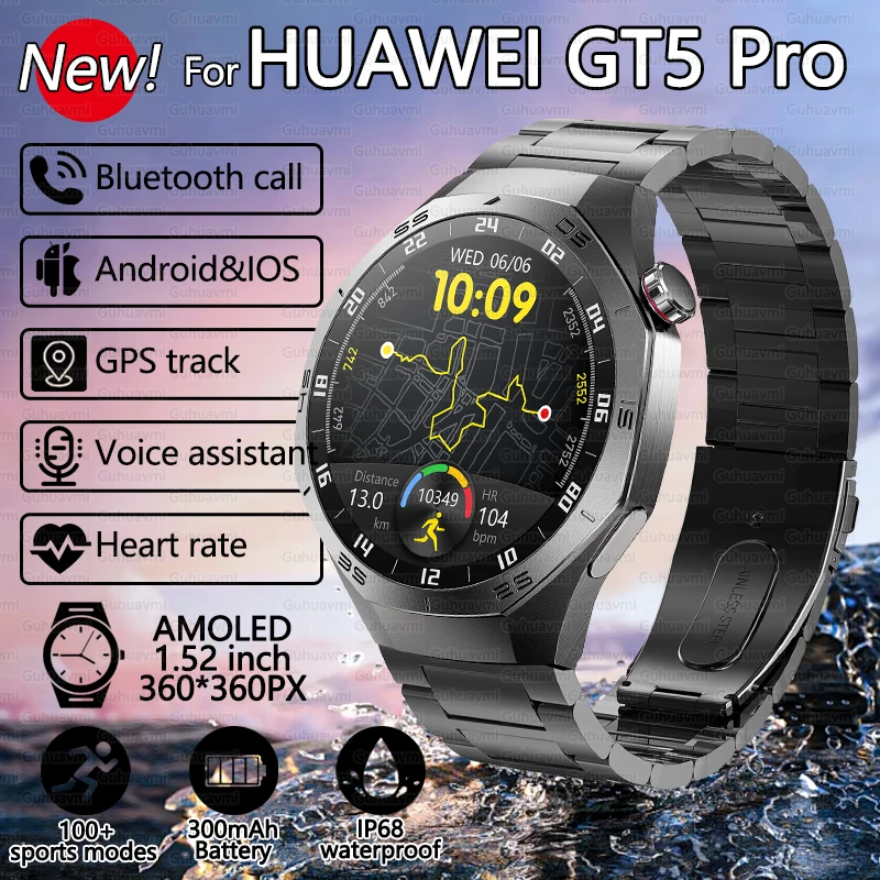 2025 New GT 5 Pro GPS Smart Watch AMOLED HD Screen Heart Rate Blood Oxygen SmartWatch Men IP68 Waterproof Sport Watch For HUAWEI
2025 New GT 5 Pro GPS Smart Watch AMOLED HD Screen Heart Rate Blood Oxygen SmartWatch Men IP68 Waterproof Sport Watch For HUAWEI