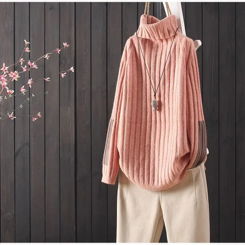 2024 Autumn New Loose Versatile Turtleneck Casual Long-sleeved Soft Knitted Sweater Pullover Women's Commuter Top
2024 Autumn New Loose Versatile Turtleneck Casual Long-sleeved Soft Knitted Sweater Pullover Women's Commuter Top