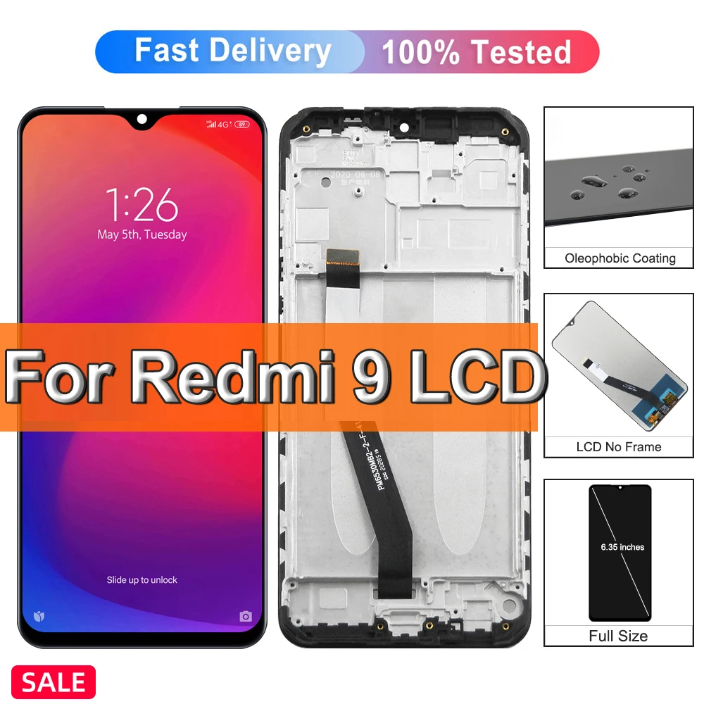 6,53 "для Xiaomi Redmi 9, ЖК-дисплей, сменный преобразователь сенсорного экрана для Redmi 9 M2004J19G M2004J19C, ЖК-дисплей с рамкой
6,53 "для Xiaomi Redmi 9, ЖК-дисплей, сменный преобразователь сенсорного экрана для Redmi 9 M2004J19G M2004J19C, ЖК-дисплей с рамкой