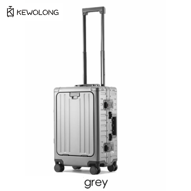 Aluminum Magnesium Alloy Front Opening Suitcase, Carry On Luggage with TSA Lock, 20 24 Inch Travel Suitcase, Fast Shipping
Aluminum Magnesium Alloy Front Opening Suitcase, Carry On Luggage with TSA Lock, 20 24 Inch Travel Suitcase, Fast Shipping