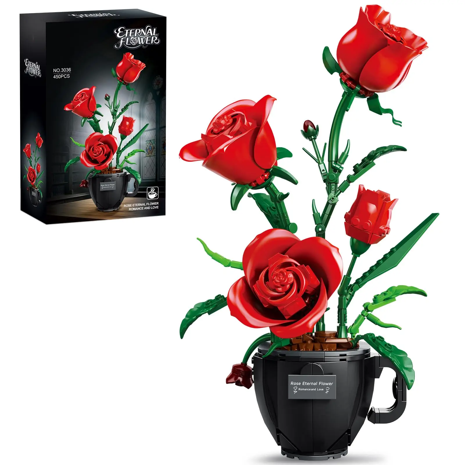 Roses Building Blocks Coffee Cup Plant Series Building Set Home and Office Decor Gift The perfect gift for her or him (450 Pcs)
Roses Building Blocks Coffee Cup Plant Series Building Set Home and Office Decor Gift The perfect gift for her or him (450 Pcs)