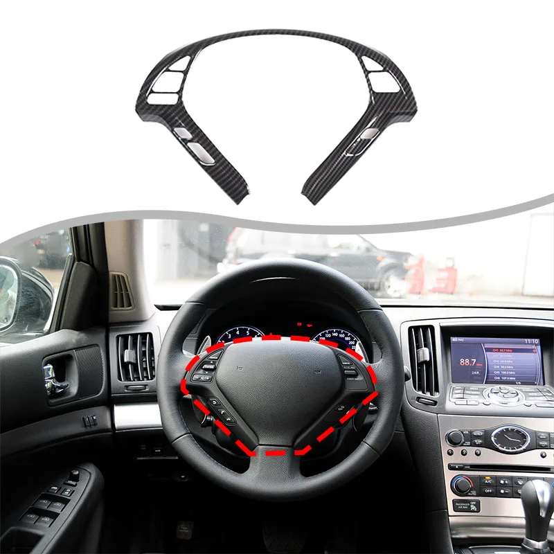 Для Infiniti G25 G37 2007-2013 ABS углеволоконное Автомобильное рулевое колесо отделка рама интерьерная наклейка декоративные аксессуары
Для Infiniti G25 G37 2007-2013 ABS углеволоконное Автомобильное рулевое колесо отделка рама интерьерная наклейка декоративные аксессуары