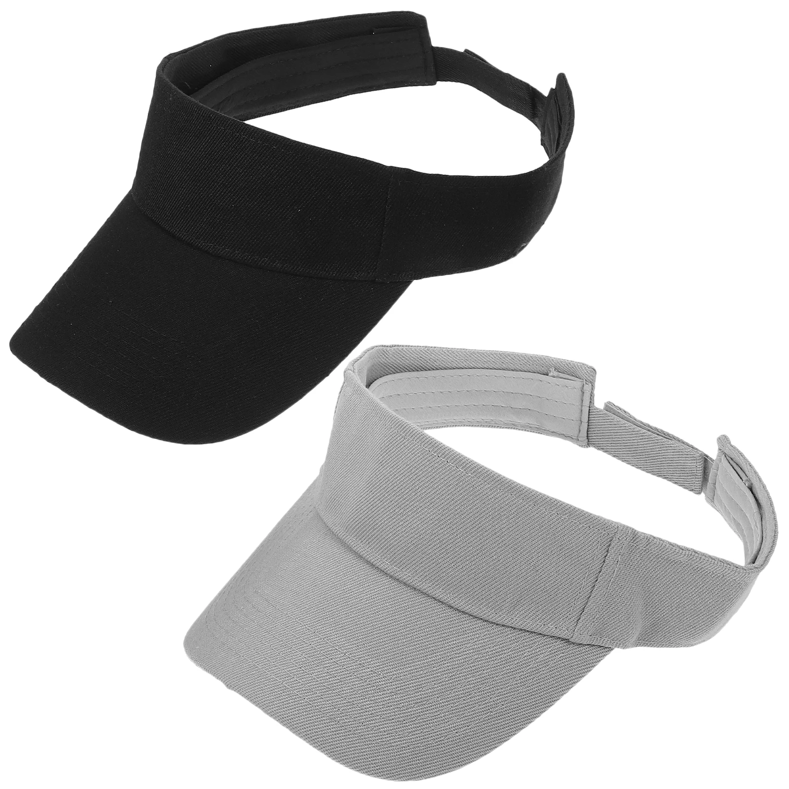 2pcs Summer Sun Visor Hats for Women Men Outdoor UV Protection Polyester Adjustable Caps Baseball Hat Black Gray
2pcs Summer Sun Visor Hats for Women Men Outdoor UV Protection Polyester Adjustable Caps Baseball Hat Black Gray