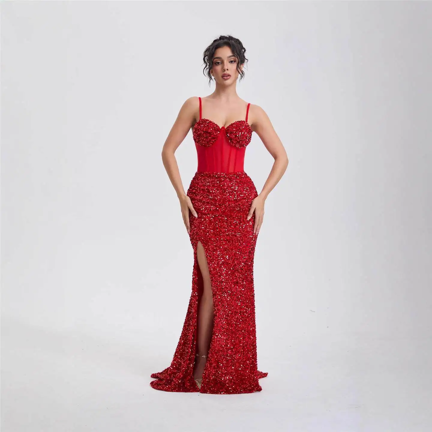 Heavyweight High Density Bead Strapless Long Evening Gown Slim Fit Model Evening Dress for Ladies Fashionable Elegant
Heavyweight High Density Bead Strapless Long Evening Gown Slim Fit Model Evening Dress for Ladies Fashionable Elegant