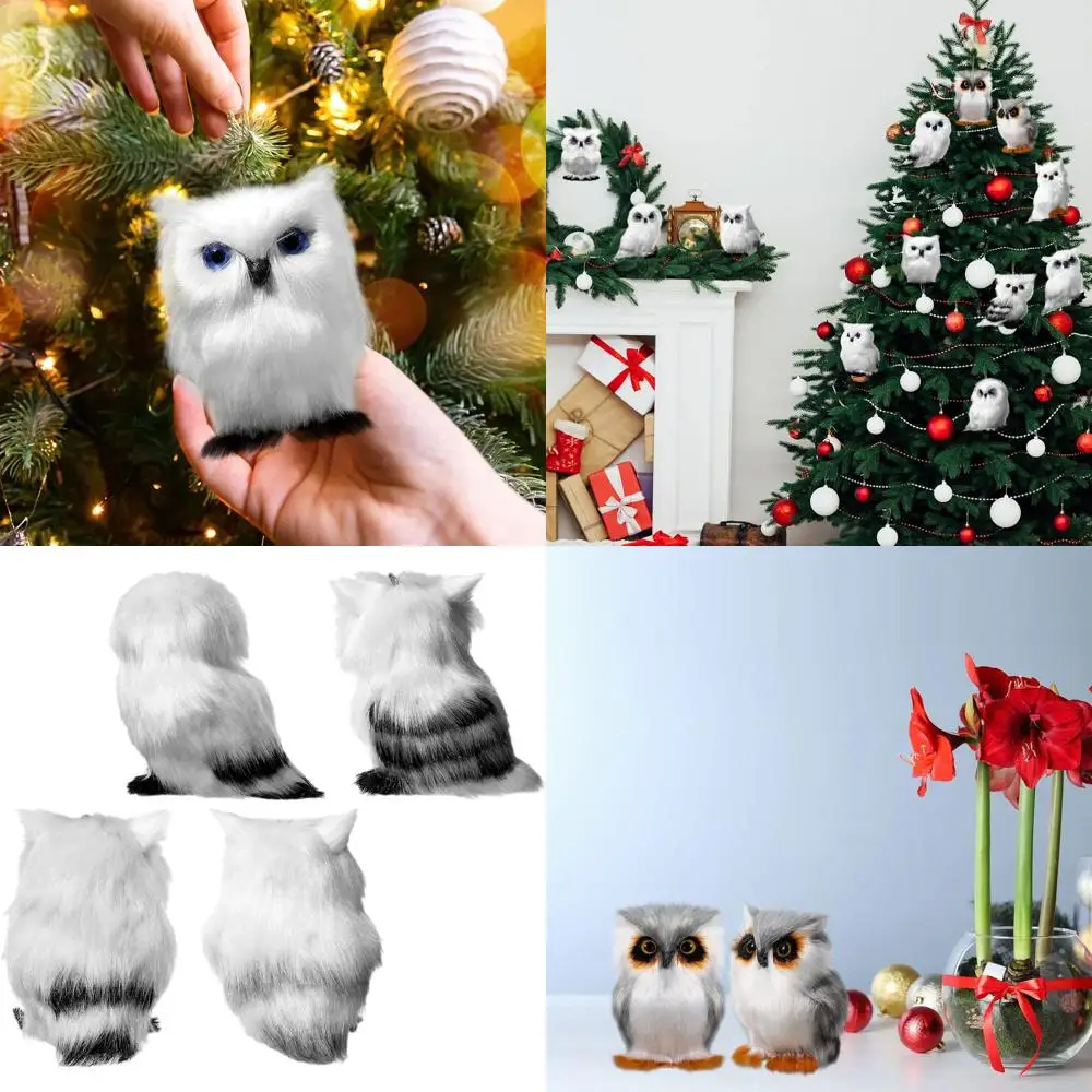 Пушистые рождественские украшения с совой, милые подвесные украшения в виде животных для деревьев, 24 шт., белые, идеально подходят для карнавала и вечеринок
Пушистые рождественские украшения с совой, милые подвесные украшения в виде животных для деревьев, 24 шт., белые, идеально подходят для карнавала и вечеринок