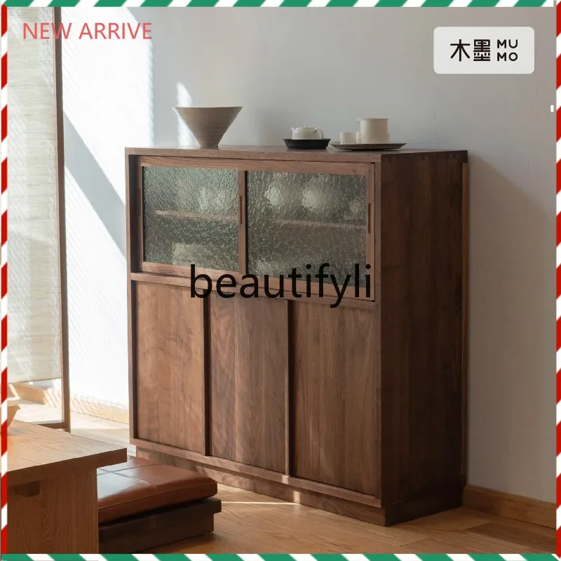 D2520 Tea cabinet, solid wood side cabinet, antique black walnut tea room, living room storage cabinet
D2520 Tea cabinet, solid wood side cabinet, antique black walnut tea room, living room storage cabinet