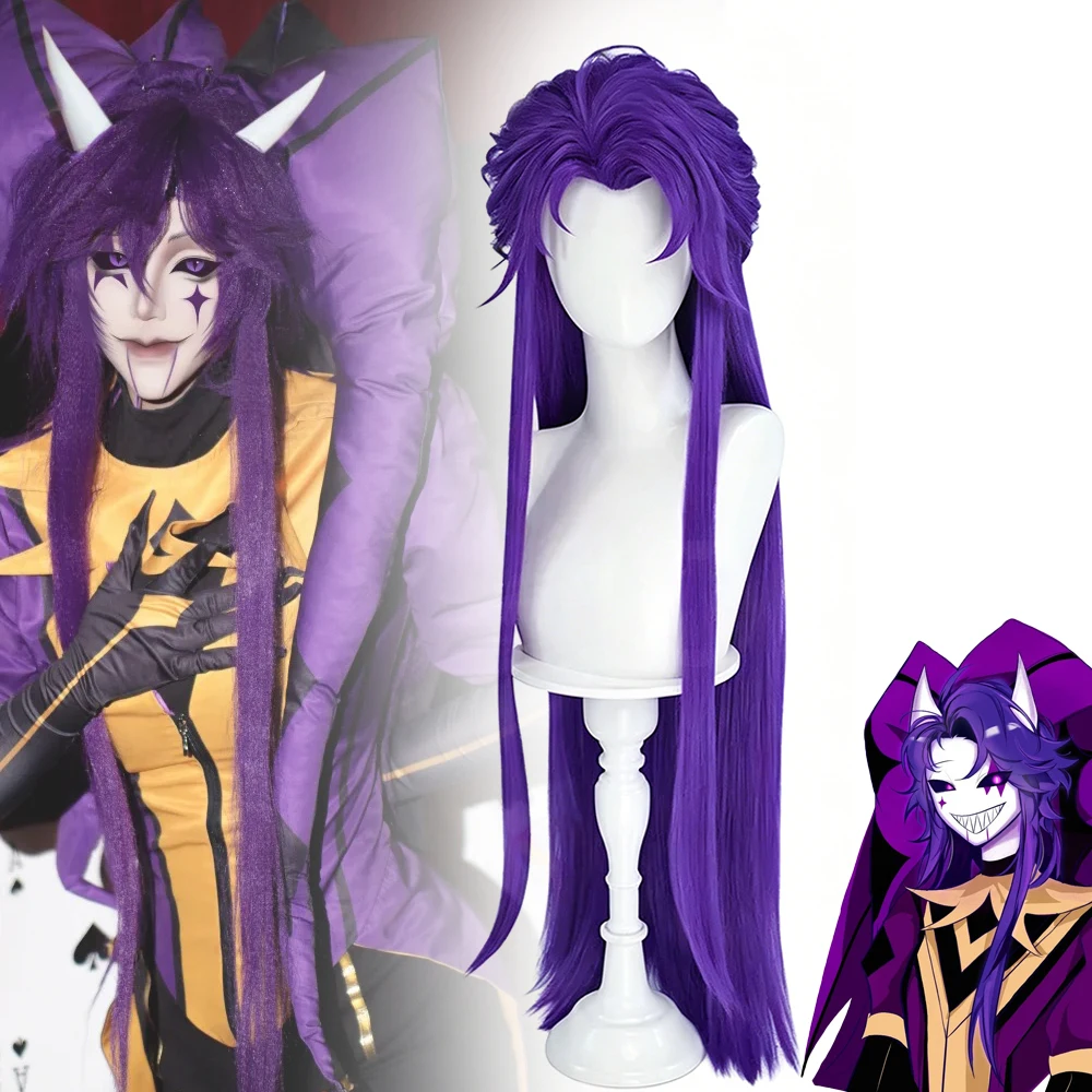 Game The Freak Circus Jester Cosplay Wig Purple Long Hair Heat Resistant Synthetic Full Wig Halloween Carnival Prop
Game The Freak Circus Jester Cosplay Wig Purple Long Hair Heat Resistant Synthetic Full Wig Halloween Carnival Prop