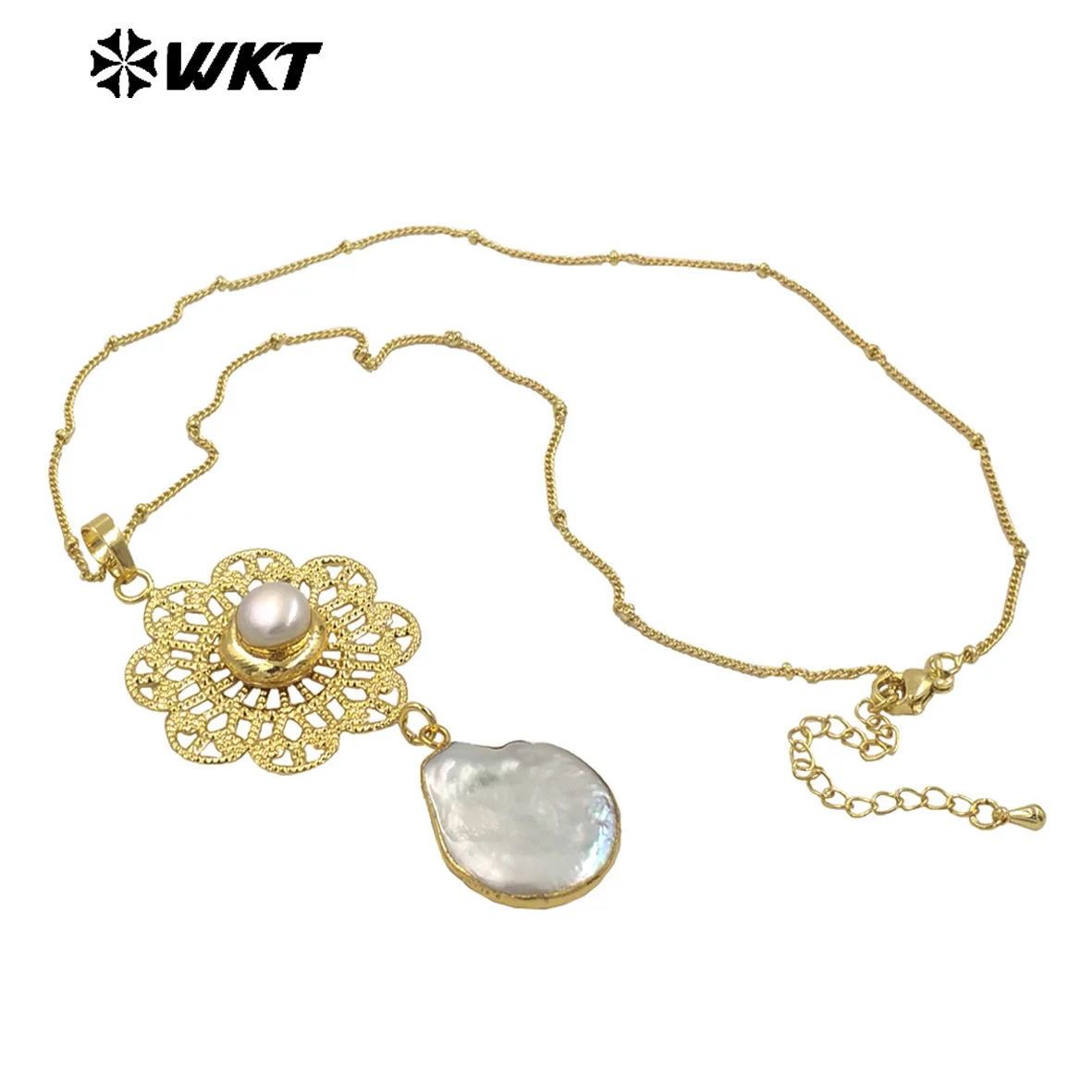 WT-JN269 Super Exquisite Freshwater Pearl And Flower Shape Design Long Pendant 18 Inch For Women Party Necklace
WT-JN269 Super Exquisite Freshwater Pearl And Flower Shape Design Long Pendant 18 Inch For Women Party Necklace