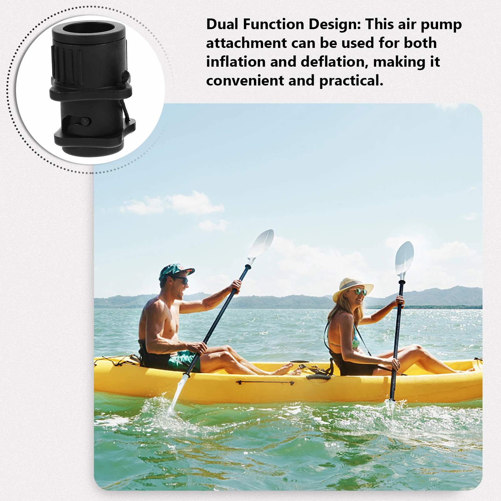 4pcs Air Valve Connector Quick Hose Adapter for Inflatables Kayak Boat Gym Mat SUP Board Pump Attachment deflate ABS Leak Proof
4pcs Air Valve Connector Quick Hose Adapter for Inflatables Kayak Boat Gym Mat SUP Board Pump Attachment deflate ABS Leak Proof