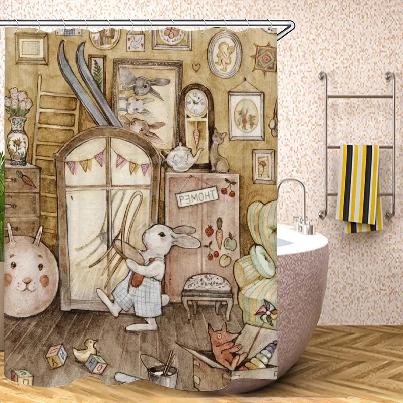 Fairy Rabbit Shower Curtain for Bathroom Accessories Set Folding Partition Curtains Bath Bedrooms Houses Rooms Quarto WaterXT6@!
Fairy Rabbit Shower Curtain for Bathroom Accessories Set Folding Partition Curtains Bath Bedrooms Houses Rooms Quarto WaterXT6@!