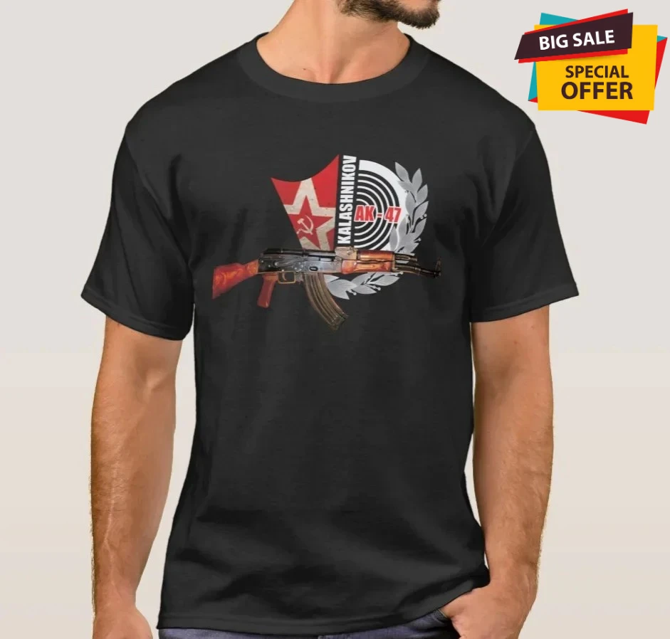 Kalashnikov AK-47 Assault Rifle Russian Army Gun T-Shirt. Summer Cotton Short Sleeve O-Neck Mens T Shirt New
Kalashnikov AK-47 Assault Rifle Russian Army Gun T-Shirt. Summer Cotton Short Sleeve O-Neck Mens T Shirt New