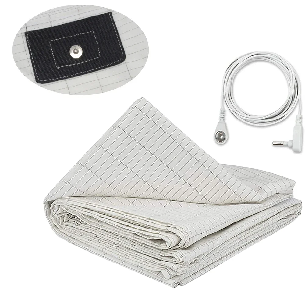 Grounding Sheet Anti-static Grounding Mat Earthing Fitted Bedsheet Silver Fiber Conductive Organic Grounding Mat Radiation Proof
Grounding Sheet Anti-static Grounding Mat Earthing Fitted Bedsheet Silver Fiber Conductive Organic Grounding Mat Radiation Proof