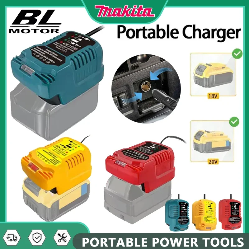 Makita Portable Charger 18V 20V Lithium-Ion Battery Replace Charger Car Cigarette Lighter Plug For Dewalts/Milwaukee
Makita Portable Charger 18V 20V Lithium-Ion Battery Replace Charger Car Cigarette Lighter Plug For Dewalts/Milwaukee