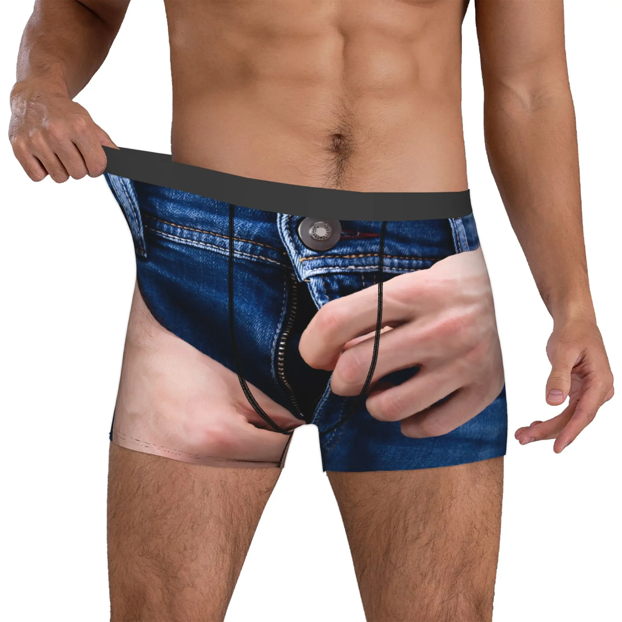 Customized Fashion Jeans Style Boxers Shorts Panties Male Underpants Comfortable The Crotch Of Jeans Briefs Underwear
Customized Fashion Jeans Style Boxers Shorts Panties Male Underpants Comfortable The Crotch Of Jeans Briefs Underwear