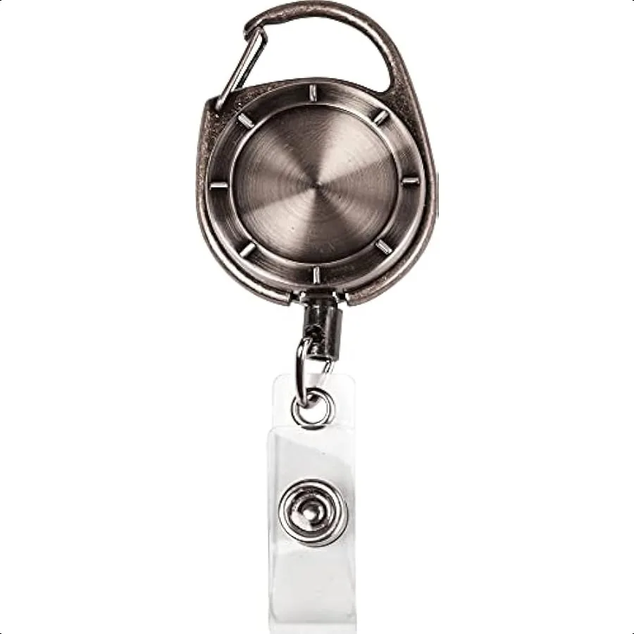 MyID Carabiner Reel for ID Badge Holders Key Cards and ID Cards Pewter Style 075031
MyID Carabiner Reel for ID Badge Holders Key Cards and ID Cards Pewter Style 075031
