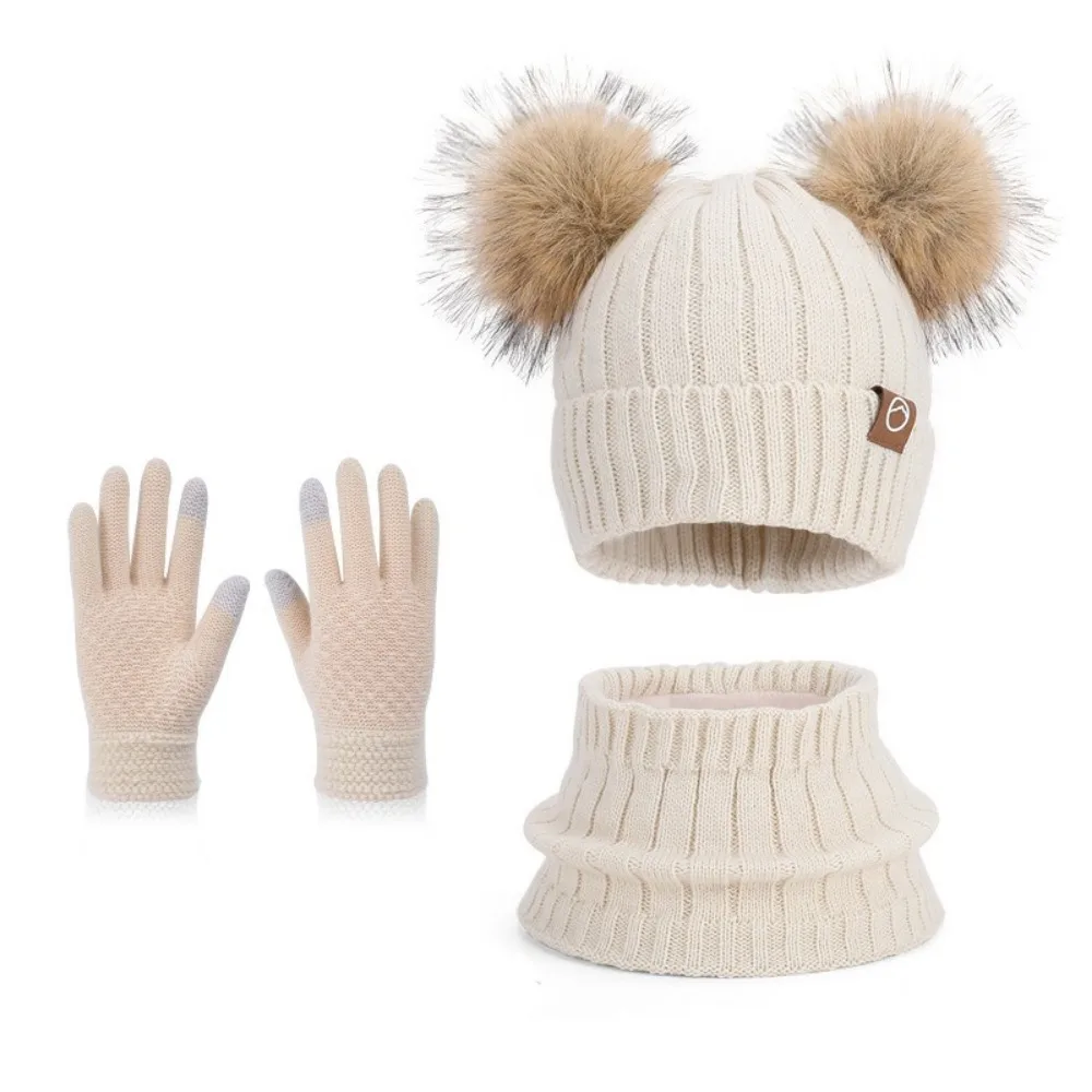 3Pcs/ Set Fleece Lined Kids Hat Scarf Gloves Set Thermal Protection Knitted Cap Children's Beanie Cap Thickened Material
3Pcs/ Set Fleece Lined Kids Hat Scarf Gloves Set Thermal Protection Knitted Cap Children's Beanie Cap Thickened Material