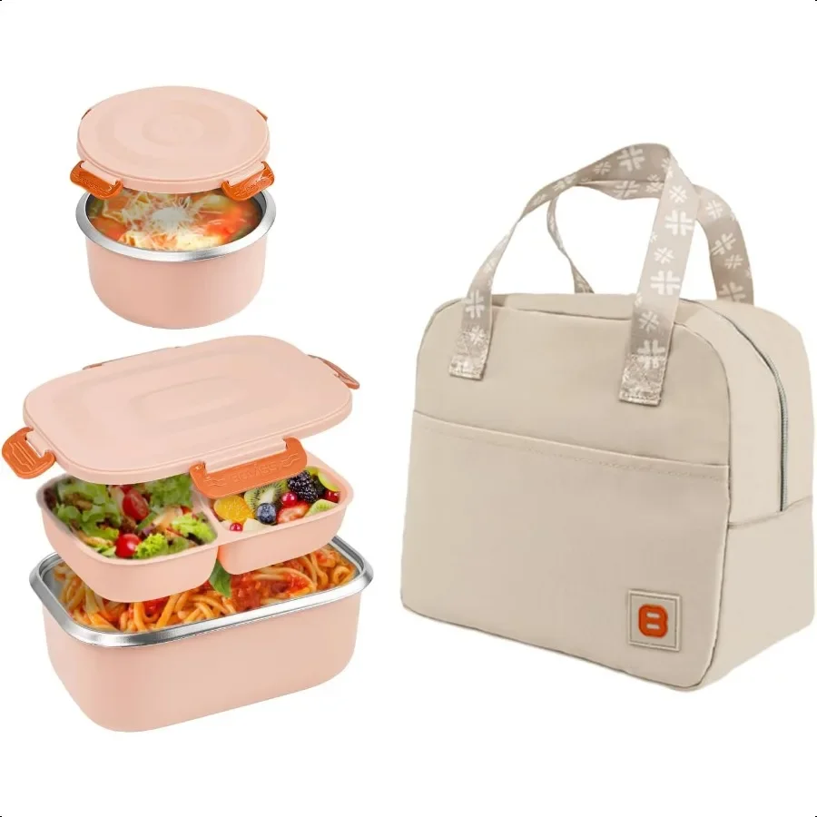 Bento Box 18, 8-контейнер для завтрака из нержавеющей стали, штабелируемые контейнеры PP5 Коробка для бенто для взрослых и контейнеры для обеда включают изолированные F
Bento Box 18, 8-контейнер для завтрака из нержавеющей стали, штабелируемые контейнеры PP5 Коробка для бенто для взрослых и контейнеры для обеда включают изолированные F