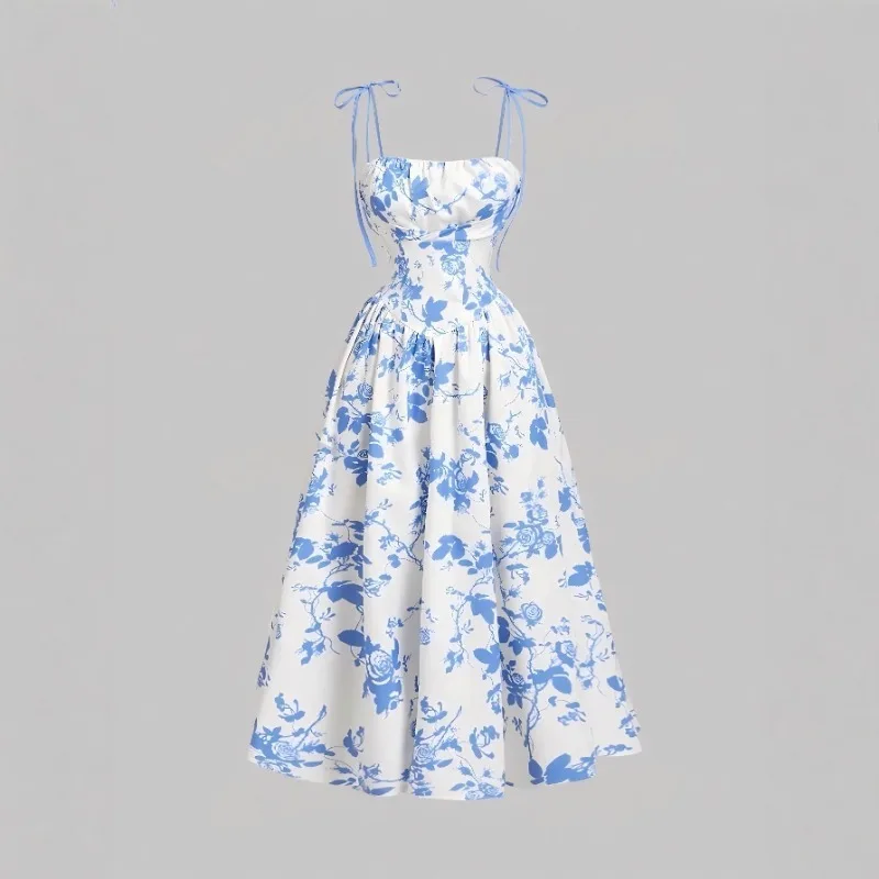 Women's Floral Slip Dress French Vintage High Waist Casual Sundress
Women's Floral Slip Dress French Vintage High Waist Casual Sundress