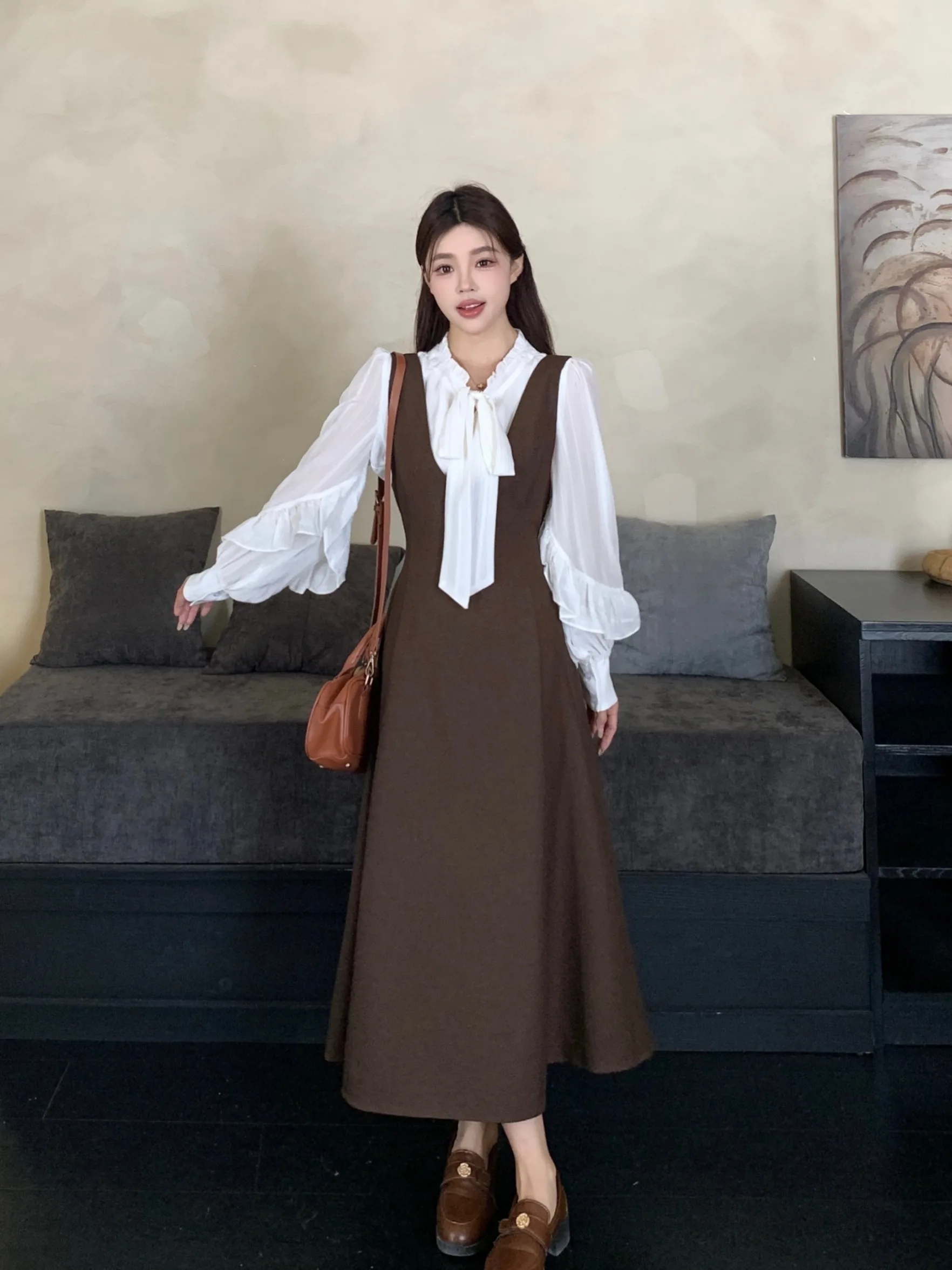 plus Size Women's Sweet Sle Waist Cinched Bib Overalls Dr Two Piece Set Fall Season Faion Retro High Waist A-Line Skirt
plus Size Women's Sweet Sle Waist Cinched Bib Overalls Dr Two Piece Set Fall Season Faion Retro High Waist A-Line Skirt