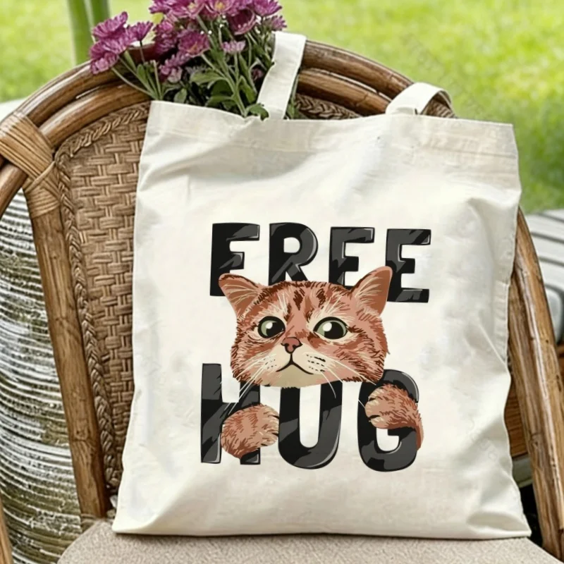 1PC "Free Hug" Cute Orange Cat Canvas Tote Eco-friendly Reusable Shoulder Bag
1PC "Free Hug" Cute Orange Cat Canvas Tote Eco-friendly Reusable Shoulder Bag